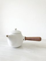 画像: 白磁マット急須(しずく)